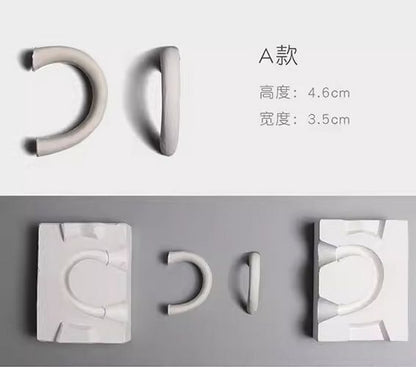 Pottery Tools Ceramics Plaster Gypsum Moulds DIY Clay Coffee Cups Handle Shapers