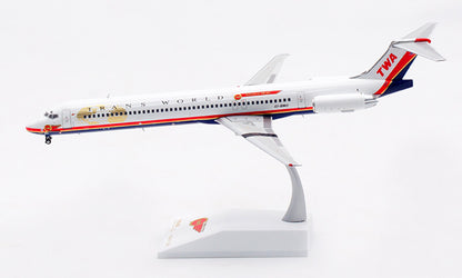 1:200 JC Wings TRANS WORLD MD-83 Passenger Airplane Diecast Aircraft Model