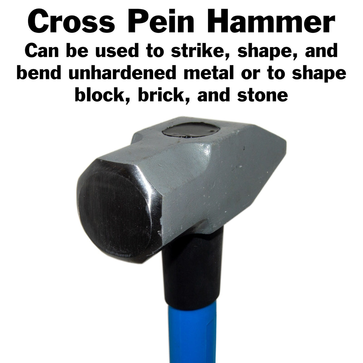 5 Piece Hammer Set - Includes Rubber Mallet, Sledge, Cross Pein, and Ball Pein
