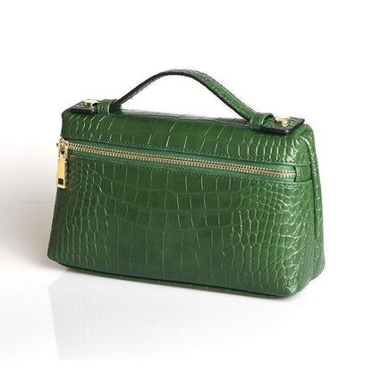 Pattern PU Leather Clutch Bag Women Trendy Make Up Handbag Purse Bag