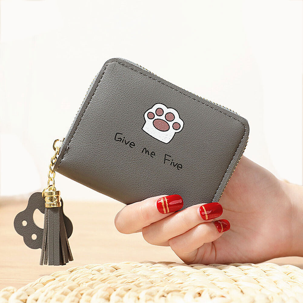 Fashion Small Women Zipper Wallet Leather Coin Bag Credit Card Mini Purse Clutch