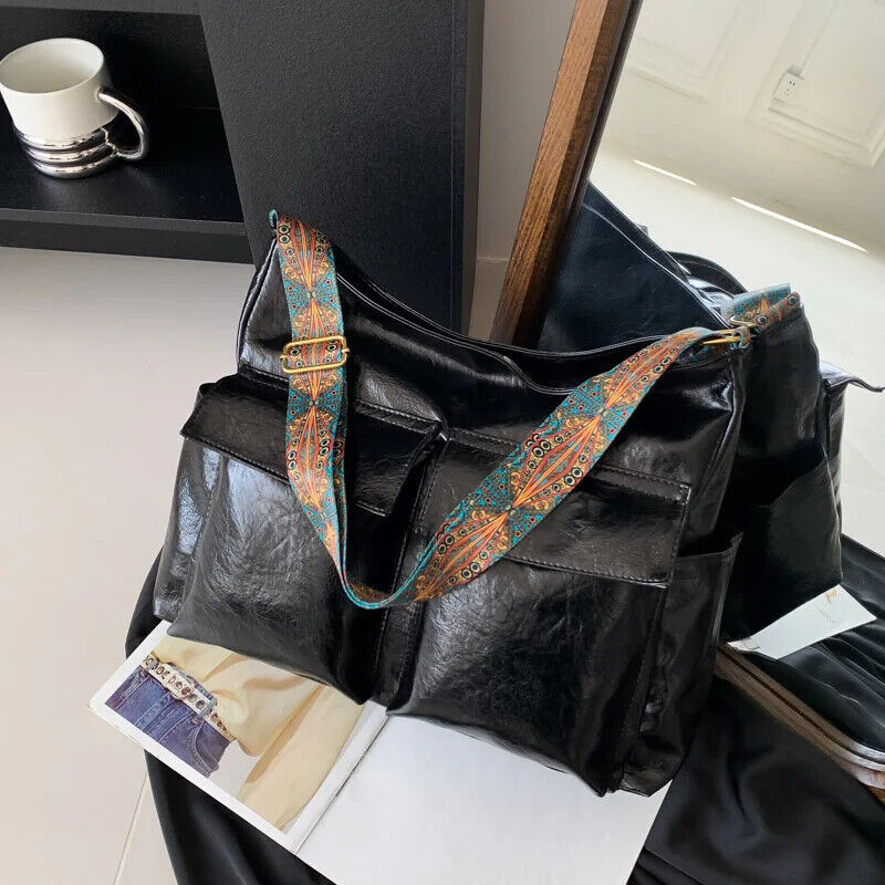 Bag Pu Leather Multi Pocket Women's Handbag Shoulder Bags