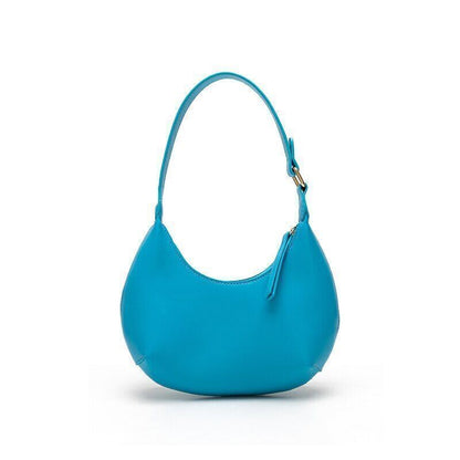 PU Leather Shoulder Bags Handbags Lady Half Moon Purses Women Tote Bags