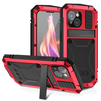Full-Body Rugged Armor Aluminum Alloy Phone Case for iPhone 17 Pro Max/16/15