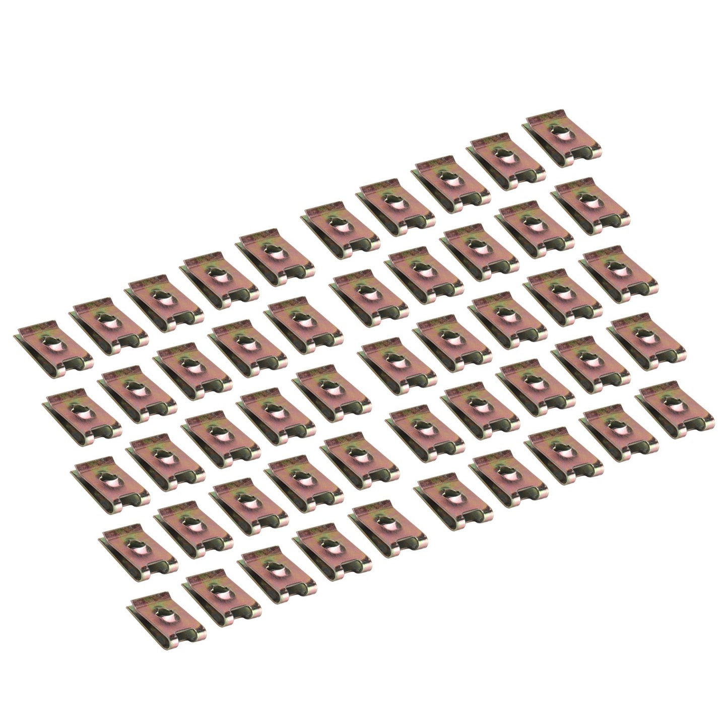 50Pcs Rustproof Speed Fasteners Screw U Clips Spire Auto Captive Nut Clips
