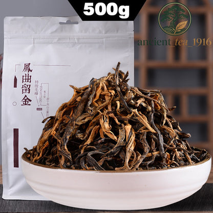 500g Dianhong Maofeng New Tea FengHetang Top-grade Yunnan Original Black Tea