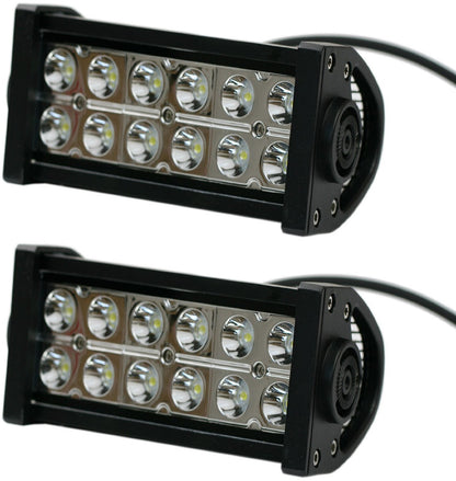 2 Pack Extremely Bright LED Off-road Driving Light Bars, IP67 Waterproof, 6000K