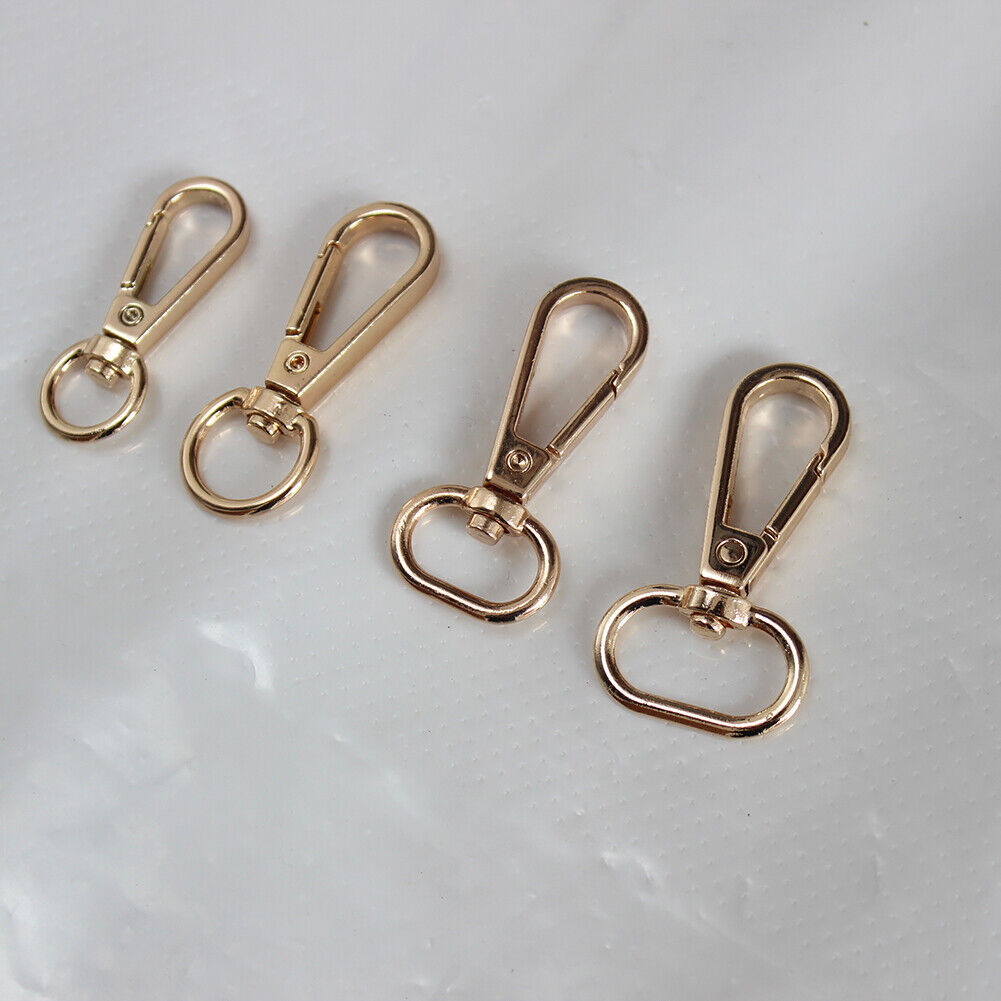 5PCS 4 Sizes Metal Swivel Trigger Lobster Clasp Hook Key Chain DIY Bag Parts ಇ