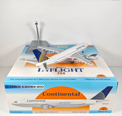 1:200 InFlight Continental A300B4-200 N14977 Airplane Diecast Plane Model