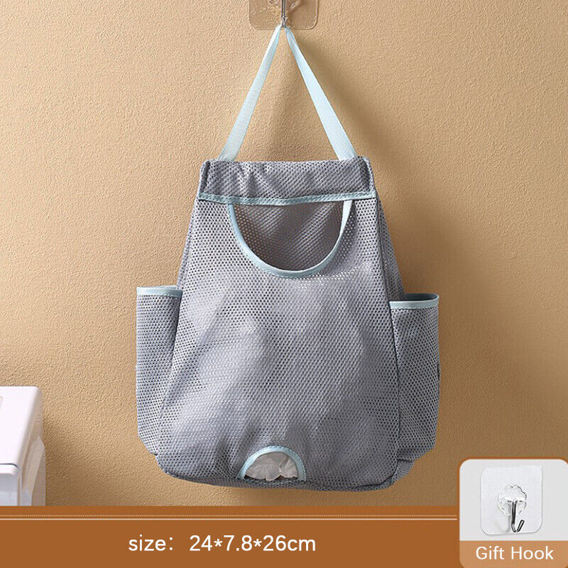 Kitchen Garbage Bag Storage Box For Plastic Bag Wall Hanging Bag With Hook
