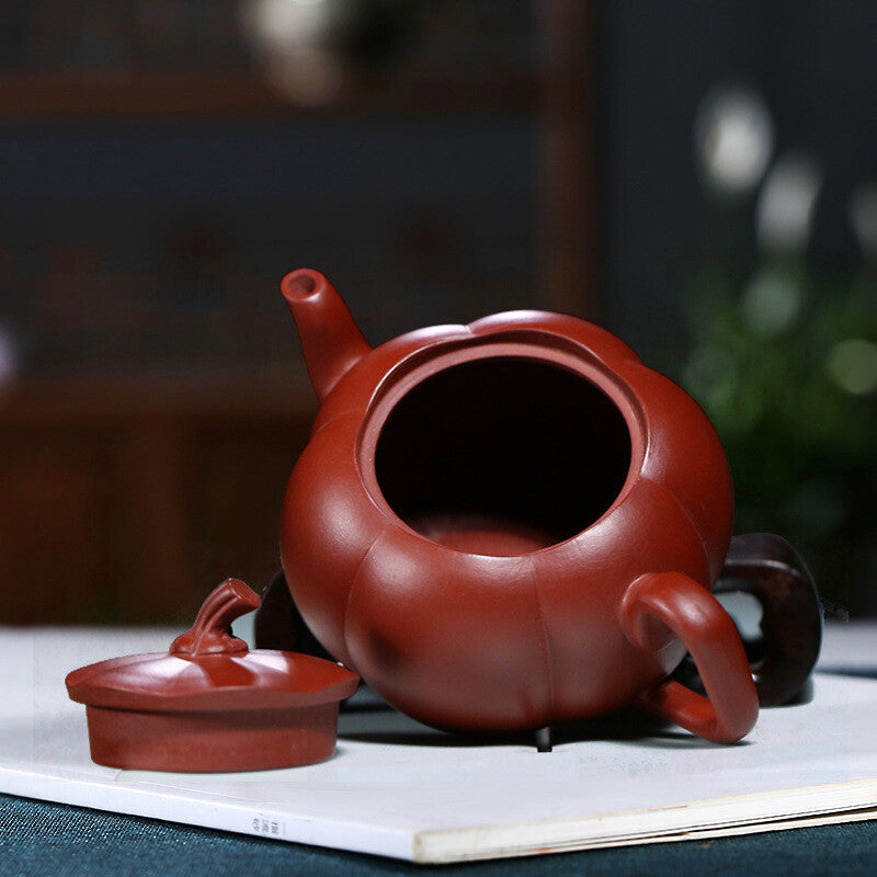 Sold At A Loss Real Yixing Zisha Dahongpao Clay Tea Pot Pumpkin Design Handmade