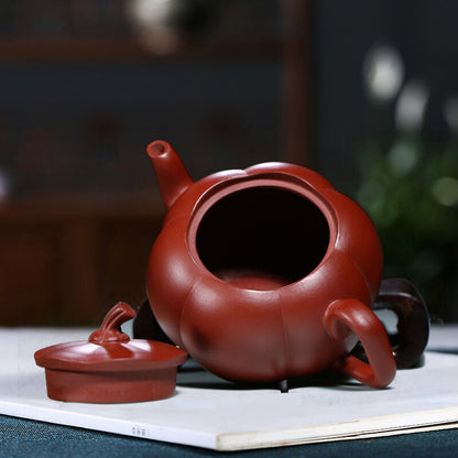 Sold At A Loss Real Yixing Zisha Dahongpao Clay Tea Pot Pumpkin Design Handmade