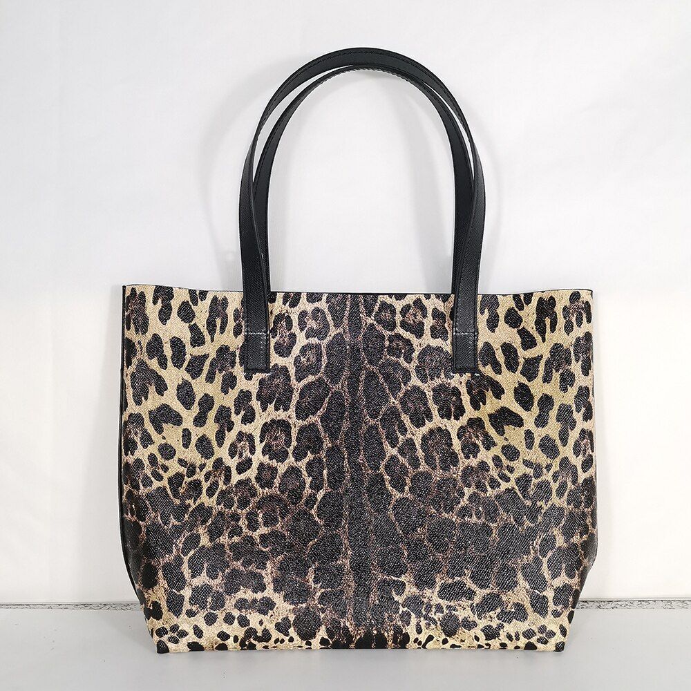 Floral Traveling Shoulder Bag Textured Leather Shopper Large Bag Women Handbags