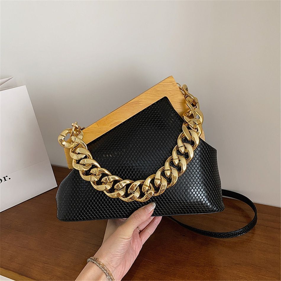 Vintage Evening Party Clutch Synthetic Leather Shoulder Crossbody Bags Handbags