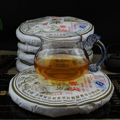 Spring Tip * 2007 Yunnan Shuangjiang Mengku Puer Pu Er Puerh Raw Shen Tea 400g