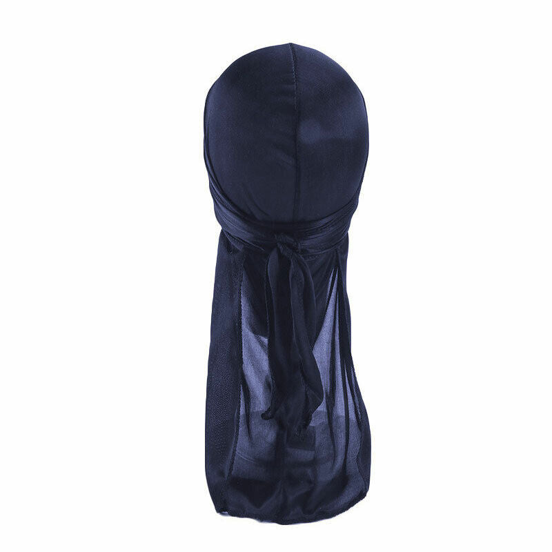 Silky Durag For Kids Boys Long Tailed Pirate Hat Hip-Hop Bandanas Doo Rag Turban