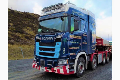 1:50 WSI SCANIA S CS20H 8X4 Wind Power Trailer MCFADYENS Machine Diecast Model