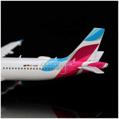 1:400 JC Wings Eurowings AIRBUS A321 Passenger Airplane Diecast Aircraft Model