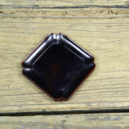 Antique Style Sandalwood Carved Square Tea Coaster Cup Pad Table Protector 8cm
