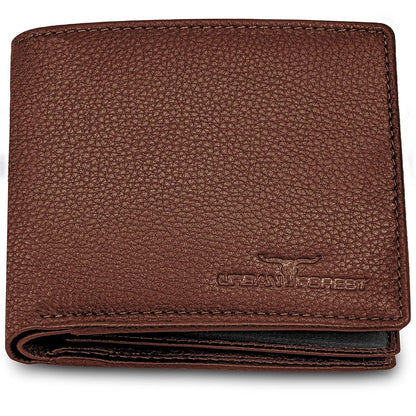 New Redwood Bi-Fold Leather Men's Wallet RFID Protection Gift Item