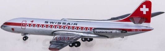 1:500 Herpa SWISSAIR Sud Aviation SE 210 Passenger Airplane Diecast Plane Model