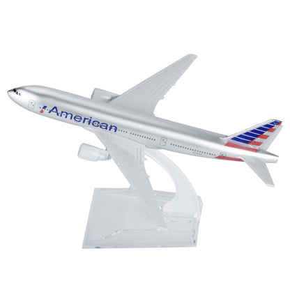 16cm American B777 Model Plane 1:400 Alloy Simulation Airliner Aircraft Model M