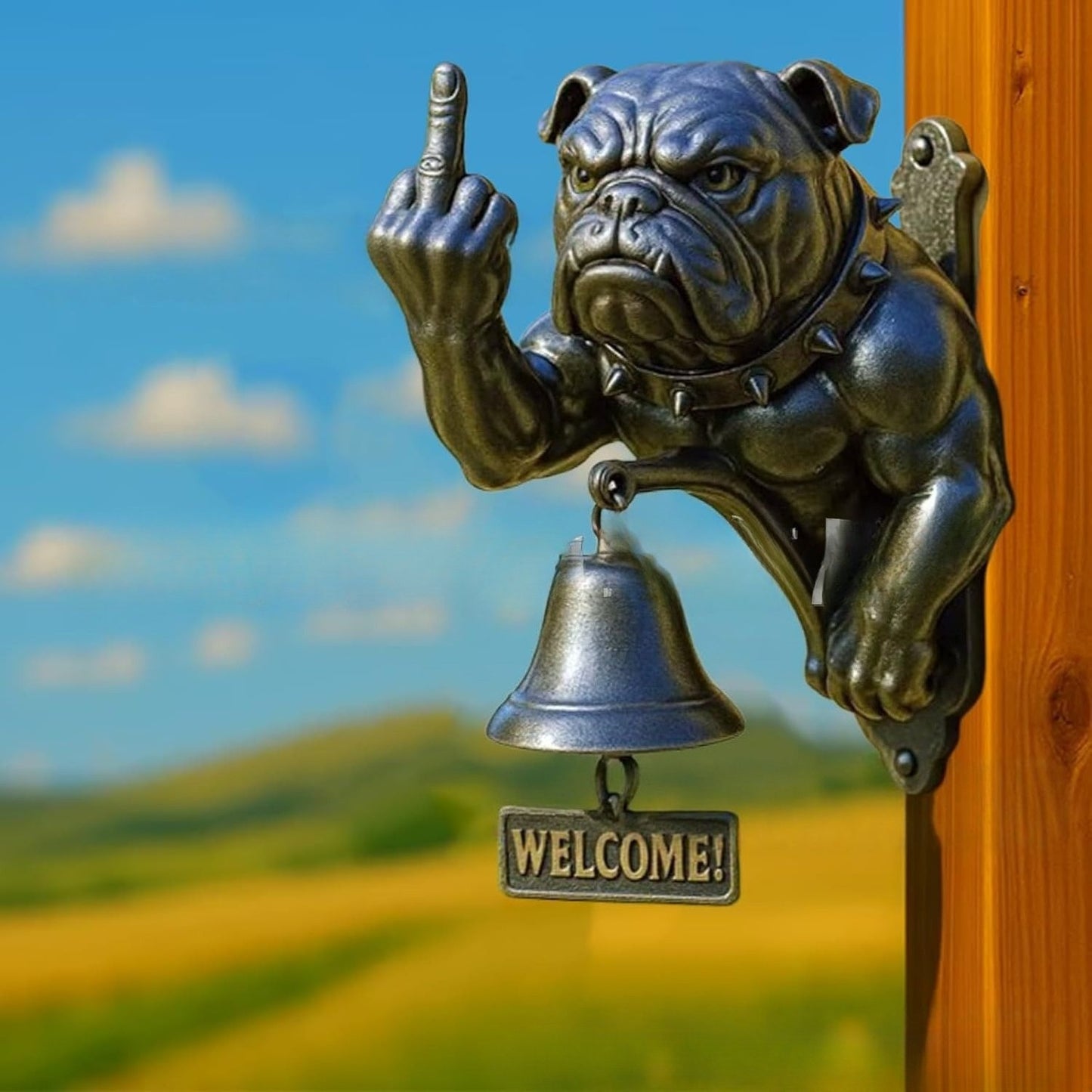 18*13*12㎝New Funny Bulldog Doorbell - Interesting Bulldog Doorbell