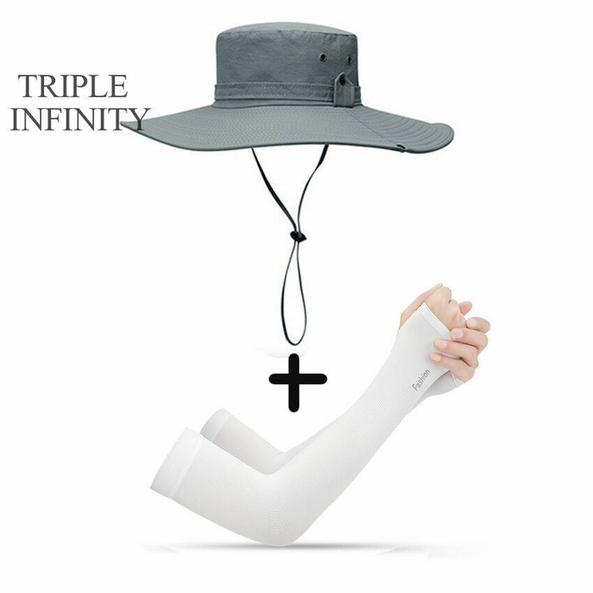 Bucket Hat Cowboy Summer Fishing Hiking Beach Waterproof Sun-proof Anti-UV Cap