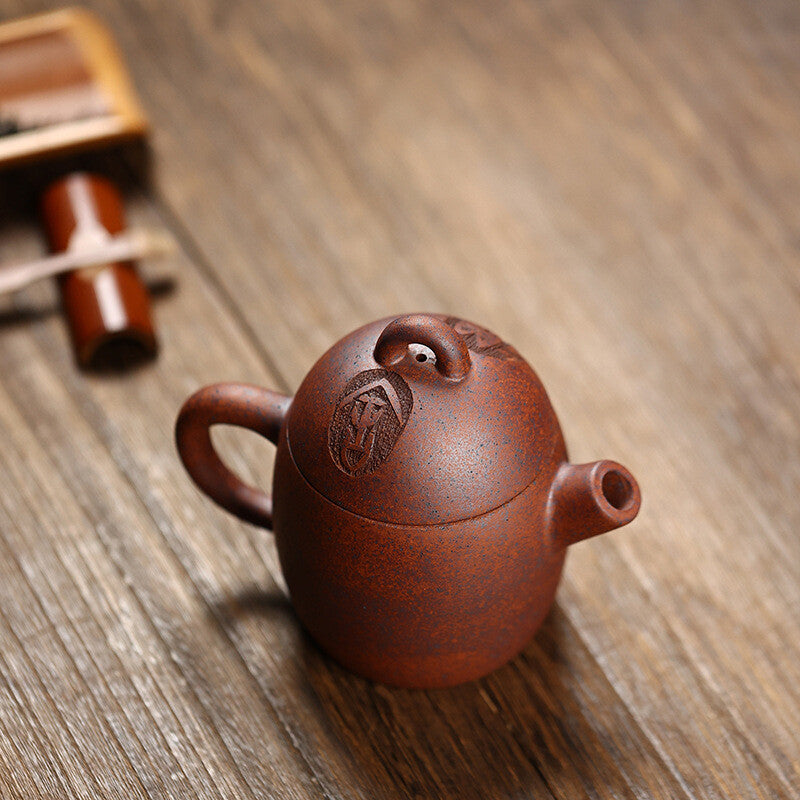 Full Handmade Tea Pot Marked Chinese Real Yixing Zisha Purple Clay Master Pots