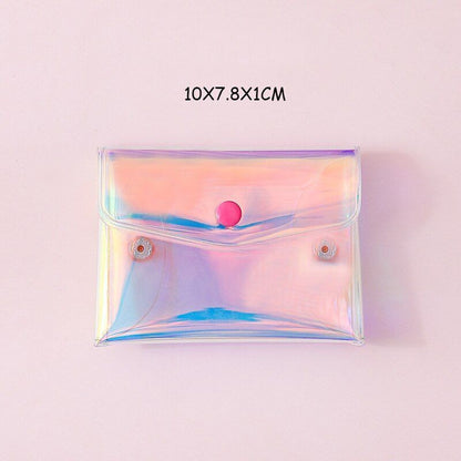 PVC Transparent Cosmetic Bag Makeup Storage Purse Organizer Wash Traveling Purse