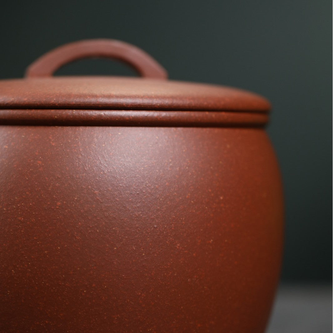 Yixing Zisha Hanwa Tea Caddy Jiangpo Clay Tea Awakening Canister For Loose Tea