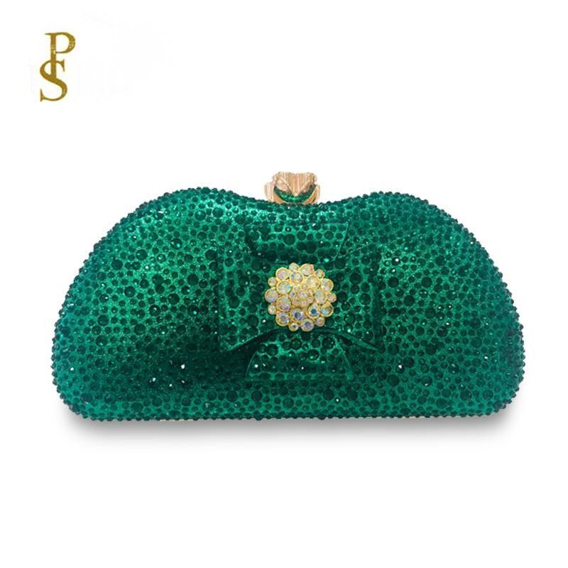 Evening Purse Hasp Beautiful Hand Bag Pouch Traveling Luxury Bags Bow Diamonds