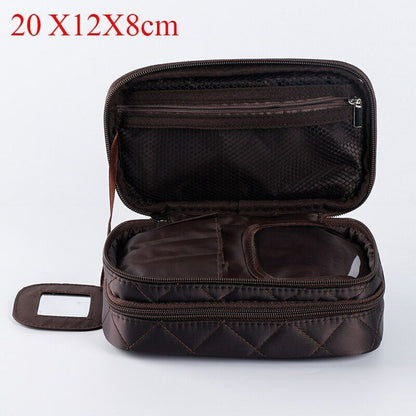 Cosmetic Bag Waterproof Double Layer Travel Organizer Makeup Bag Toiletry Pouch