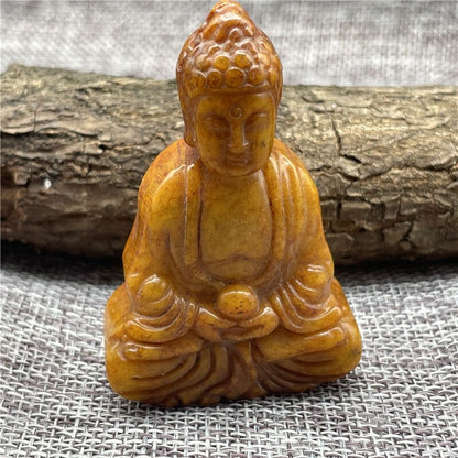 Chinese Antique Han Dynasty Old Hsiuyen Jade Buddha sculpture Jade Pendant