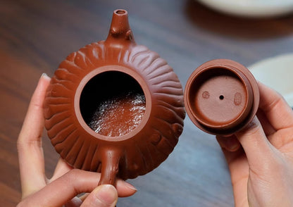 230cc chinese Yixing Handmade Zisha teapot Zhuni ShiPiao Gongfu Hu Tea Pot