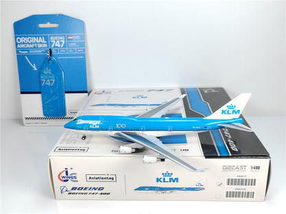 1:400 JC Wings KLM BOEING B747-400 Passenger Airplane Diecast Aircraft Model
