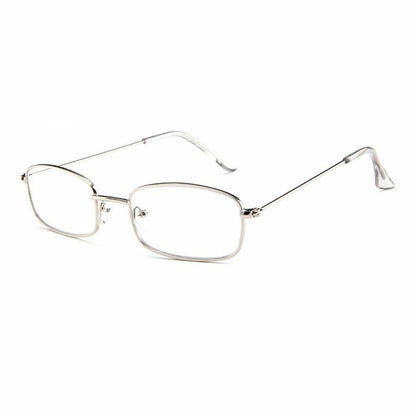 Small Sunglasses Square Hiking Retro Transparent Clear Frame Metal Frame Eyewear