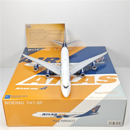 1:400 NG Model ATLAS AIR BOEING B747-8F Airplane Plane Diecast Aircraft Model