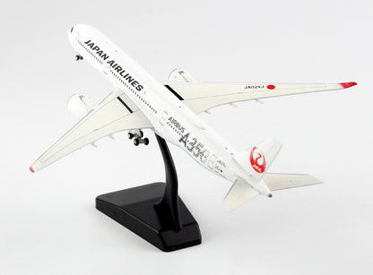 JC Wings Japan Airlines For Airbus A350-900XWB JA02XJ Silver 1/400 plane model