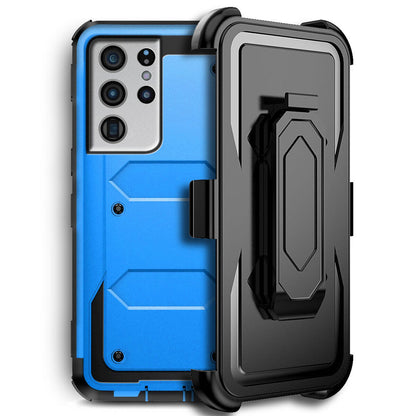 For Samsung Galaxy S21 Ultra/+/FE 5G Case Shockproof Clip Stand Cover Accessory