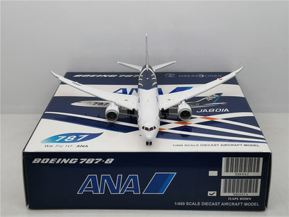 1:400 JC Wings ANA B787-8 Flap Down Passenger Airplane Diecast Aircraft Model