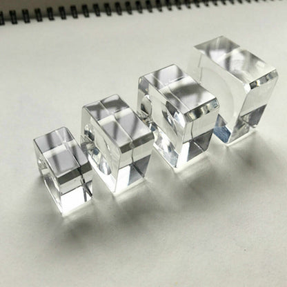3PCS Clear Glass Display Stand Base Holder For Crystal Ball Sphere Globe Stone