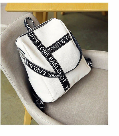 Female School Bag Girl's Backpack Casual Letter Travel Backpack Daily Campus Bag