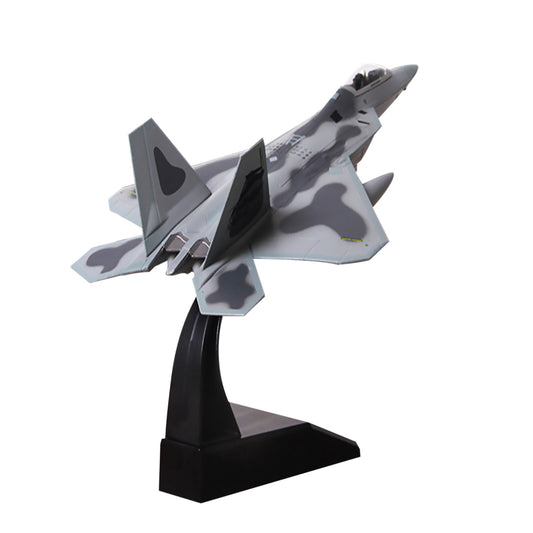 Metal F-22 Aircraft 1:100 Model Fighter Aviation Military Science Exhibition M