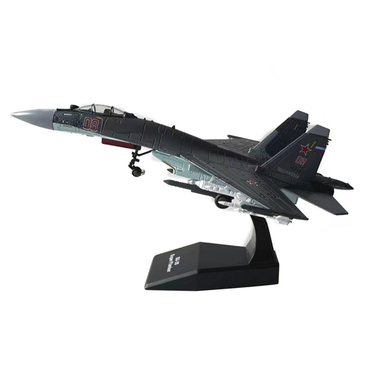 SU-35 Super Flanker Heavy Aircraft 1:100 Model Simulation Fighter Aviation Gift
