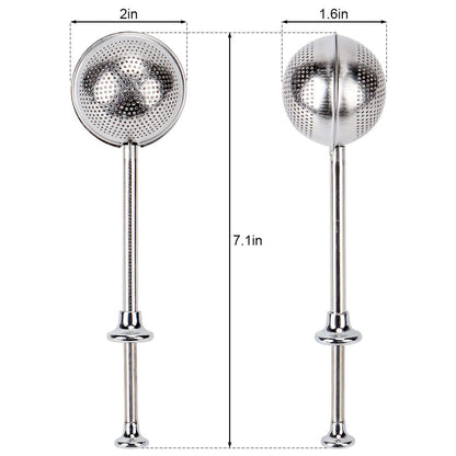 Ball Mesh Tea Infuser Loose Leaf Strainer Spice Filter Herb Steeper Diffuser