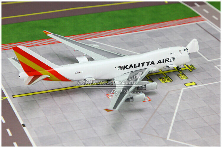 1:400 JC Wings KALITTA AIR BOEING 747-400F Airfreighter Airplane Diecast Model