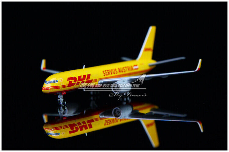1:400 JC Wings DHL AIR AUSTRIA BOEING 757-200PCF Aircraft Diecast Airplane Model