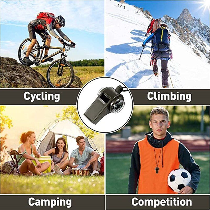 Multifunction Compass Whistle Outdoor Tool Hiking Tourism Camping Outdoor Travel