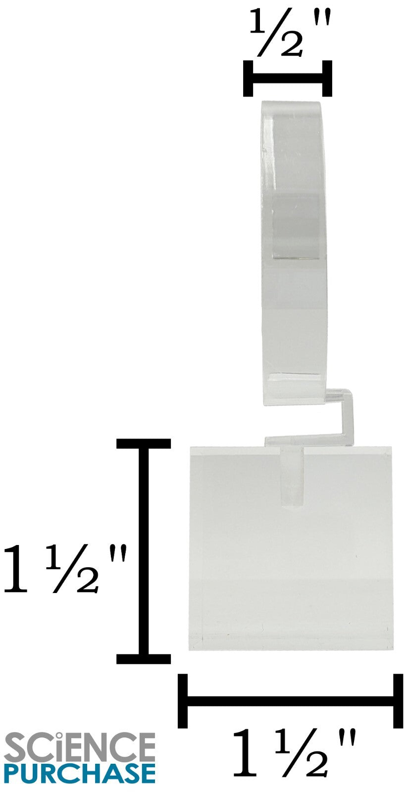 4 Pack of Crystal Clear Watch Stands with Sturdy Acrylic Weighted Base